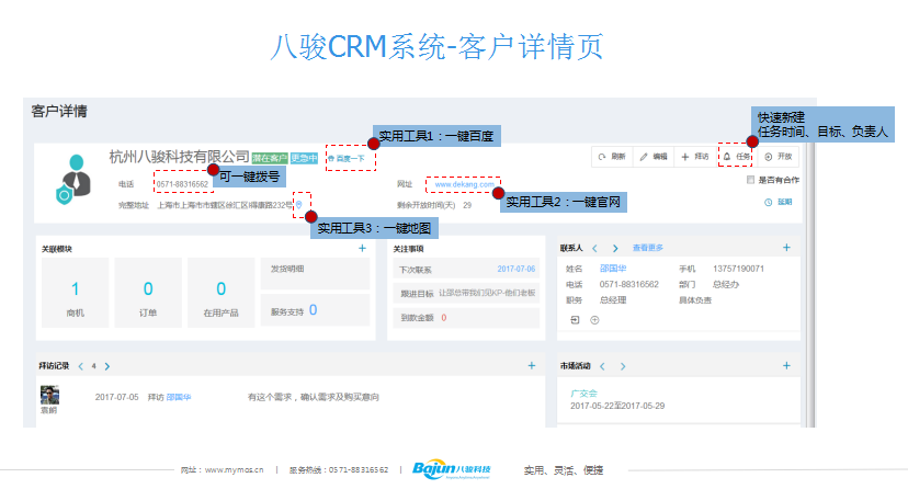 CRM系統(tǒng)功能,crm客戶詳情頁介紹