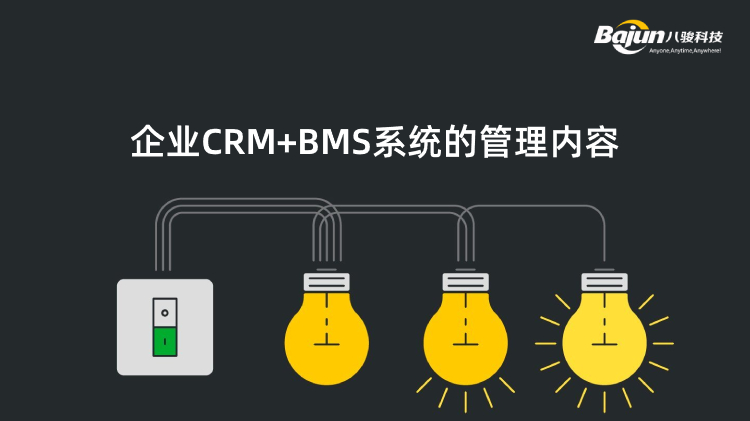 <b>企業(yè)CRM+BMS系統(tǒng)的管理內(nèi)容</b>